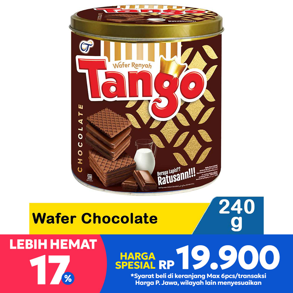 tango wafer chocolate 240g